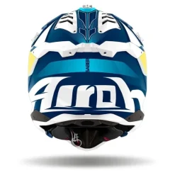 Kask cross AIROH AVIATOR 3 SABER BLUE MATT niebieski żółty biały