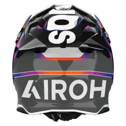 Kask cross AIROH TWIST 3 HUSTLE GLOSS szary biały fioletowy