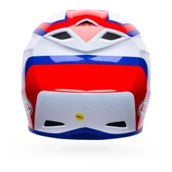 Kask cross BELL MX-10 MIPS DYNO RED WHITE biały czerwony niebieski