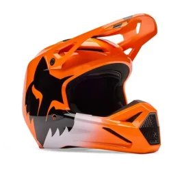 Kask cross dziecięcy FOX JUNIOR V1 SHIELD FLUO ORANGE pomarańczowy fluo czarny