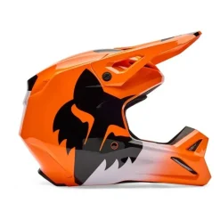 Kask cross dziecięcy FOX JUNIOR V1 SHIELD FLUO ORANGE pomarańczowy fluo czarny