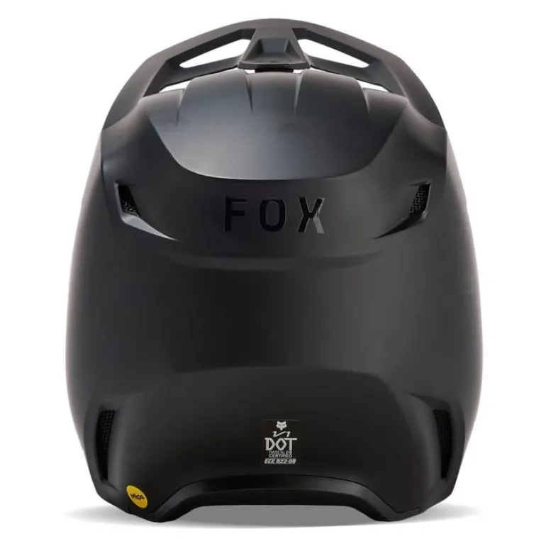 Kask cross dziecięcy FOX JUNIOR V1 SOLID BLACK MATT czarny mat
