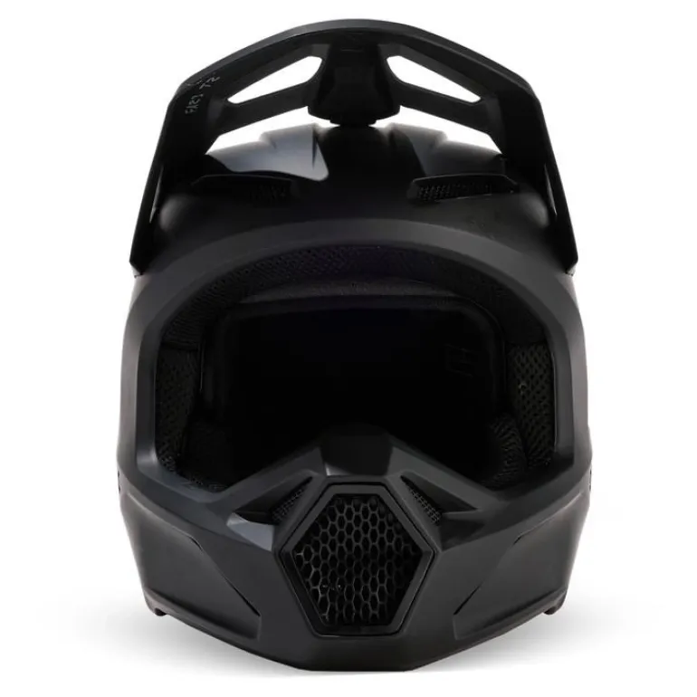 Kask cross dziecięcy FOX JUNIOR V1 SOLID BLACK MATT czarny mat