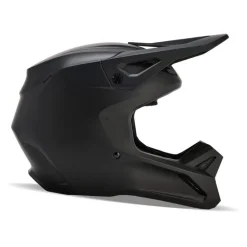 Kask cross dziecięcy FOX JUNIOR V1 SOLID BLACK MATT czarny mat