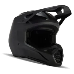 Kask cross dziecięcy FOX JUNIOR V1 SOLID BLACK MATT czarny mat