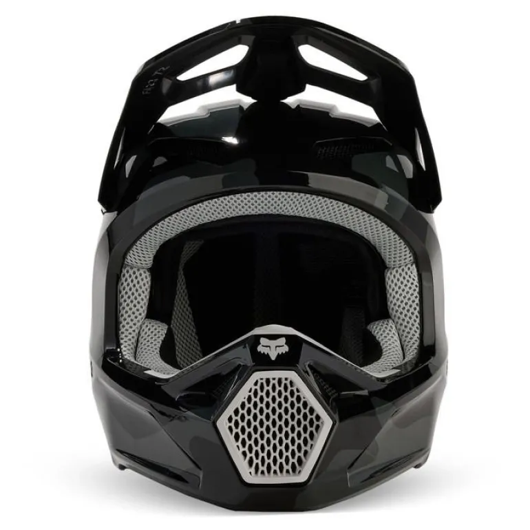 Kask cross dziecięcy FOX JUNIOR V1 BNKR BLACK CAMO czarny szary
