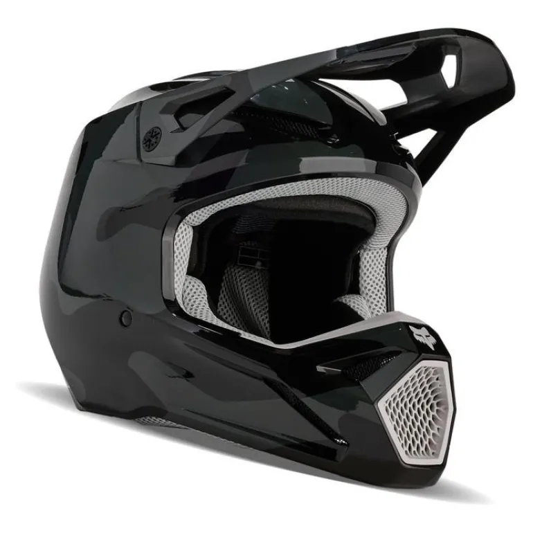 Kask cross FOX V1 BNKR BLACK CAMO czarny szary