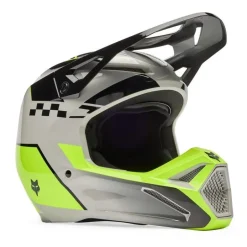 Kask cross FOX V1 COLLECT GREY/YELLOW szary żółty fluo