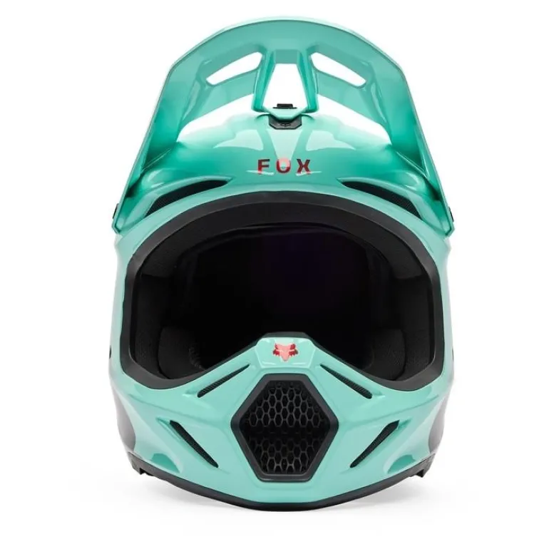 Kask cross FOX V3 DRIP TURQUOISE zielony czarny