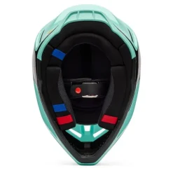 Kask cross FOX V3 DRIP TURQUOISE zielony czarny