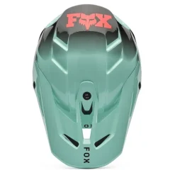 Kask cross FOX V3 DRIP TURQUOISE zielony czarny