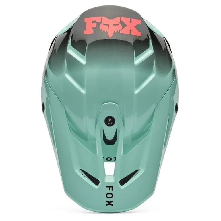 Kask cross FOX V3 DRIP TURQUOISE zielony czarny