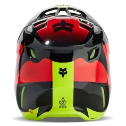 Kask cross FOX V3 REVISE RED/YELLOW żółty fluo czerwony czarny