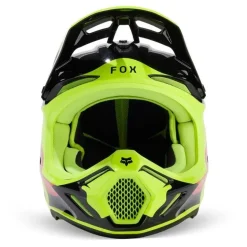Kask cross FOX V3 REVISE RED/YELLOW żółty fluo czerwony czarny