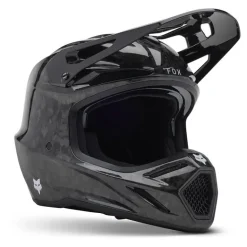 Kask cross FOX V3 RS CARBON SOLID BLACK czarny