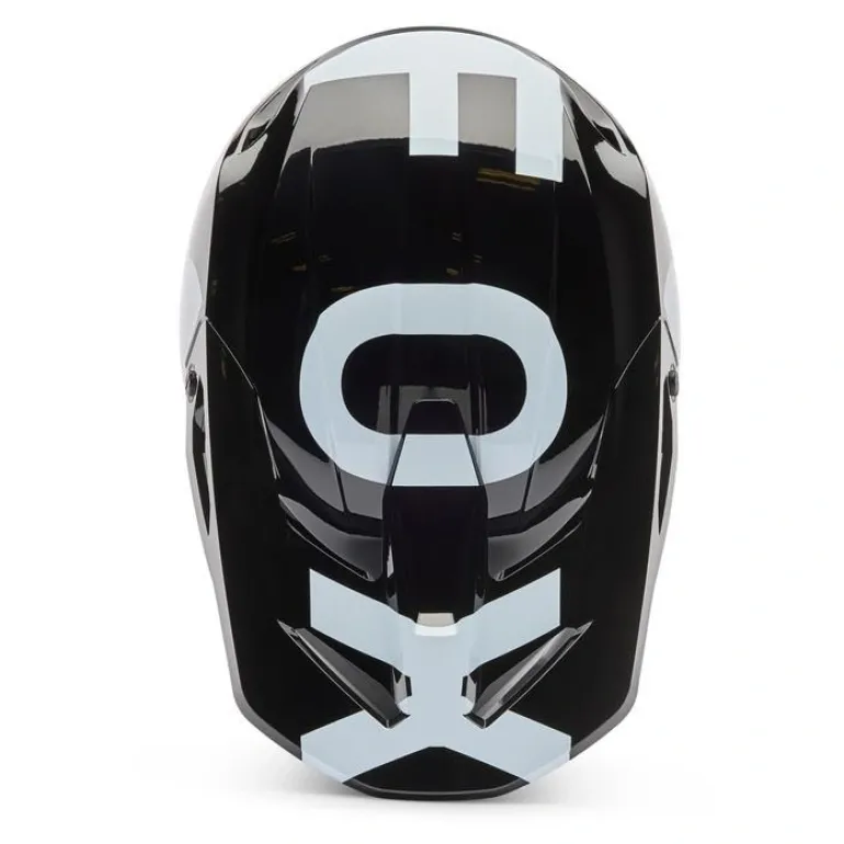 Kask cross FOX V1 SHIELD BLACK czarny