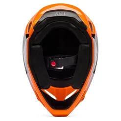 Kask cross FOX V1 SHIELD FLUO ORANGE pomarańczowy fluo czarny