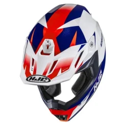 Kask cross HJC C50 SLIDE WHITE/BLUE biały niebieski