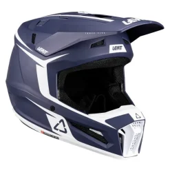 Kask cross z goglami dziecięcy LEATT KIT MOTO 3.5 JUNIOR BLUE niebieski