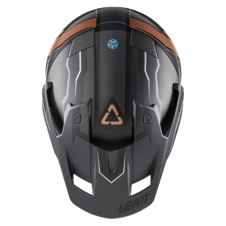 Kask cross z goglami LEATT ADV 7.5 BLACK/BRONZE czarny brązowy
