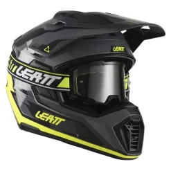 Kask cross z goglami LEATT ADV 7.5 HI-VIZ YELLOW żółty fluo