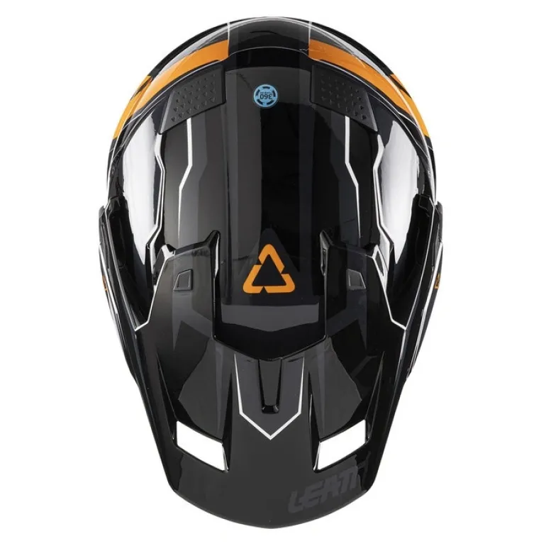 Kask cross z goglami LEATT ADV 7.5 BLACK/ORANGE czarny pomarańczowy