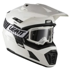 Kask cross z goglami LEATT ADV 7.5 WHITE biały