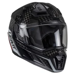 Kask cross z goglami LEATT KIT ADV 9.5 V25 CARBON czarny biały