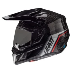 Kask cross z goglami LEATT KIT ADV 9.5 V25 CARBON czarny biały