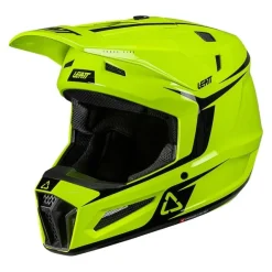Kask cross z goglami LEATT KIT MOTO 3.5 NEON YELLOW żółty fluo