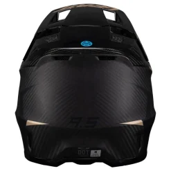 Kask cross z goglami LEATT KIT MOTO 9.5 V25 CARBON czarny złoty