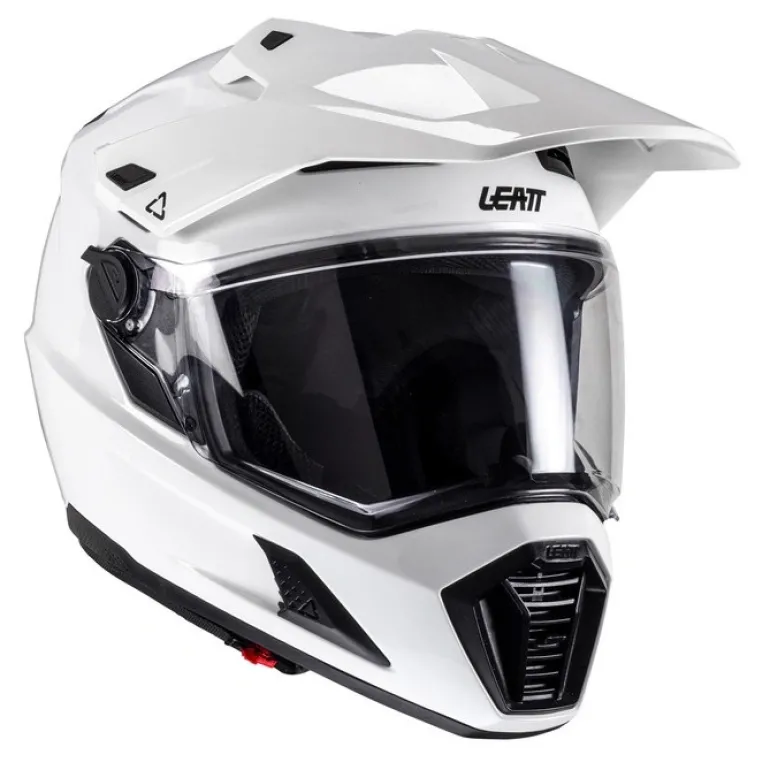 Kask cross z goglami LEATT KIT ADV 8.5 V25 WHITE biały