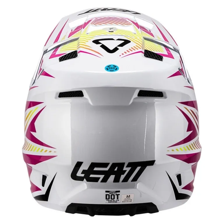 Kask cross z goglami LEATT KIT MOTO 3.5 STORM PINK różowy