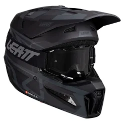 Kask cross z goglami LEATT KIT MOTO 3.5 V25 STEALTH czarny