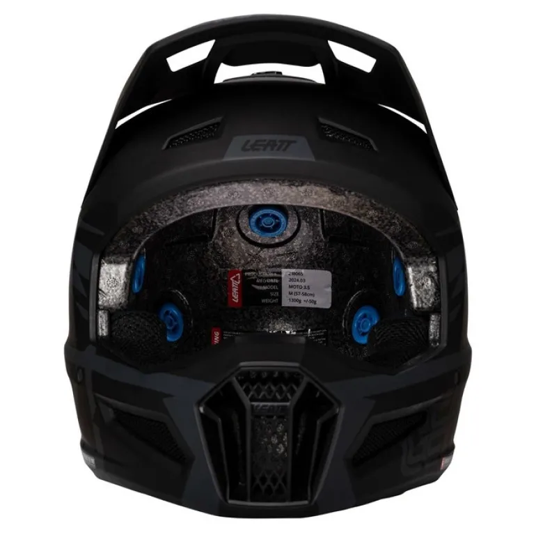 Kask cross z goglami LEATT KIT MOTO 3.5 V25 STEALTH czarny