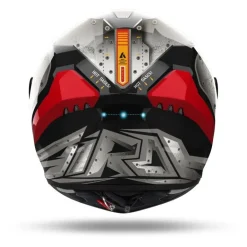Kask integralny AIROH CONNOR BOT GLOSS szary czerwony czarny niebieski
