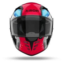 Kask integralny AIROH CONNOR BOT GLOSS szary czerwony czarny niebieski