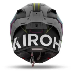 Kask integralny AIROH GP800 MUST MULTICOLOR MATT biały szary żółty fluo różowy niebieski czarny