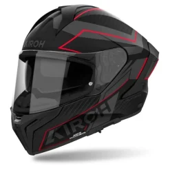 Kask integralny AIROH MATRYX SENTINEL RED MATT czerwony szary czarny