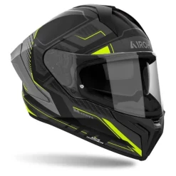 Kask integralny AIROH MATRYX ROCKET YELLOW MATT żółty fluo szary czarny