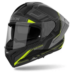 Kask integralny AIROH MATRYX ROCKET YELLOW MATT żółty fluo szary czarny