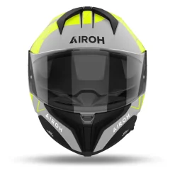 Kask integralny AIROH MATRYX SCOPE YELLOW MATT szary żółty fluo czarny