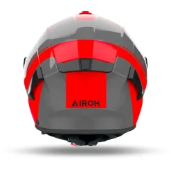 Kask integralny AIROH SPARK 2 CHRONO ORANGE GLOSS pomarańczowy fluo szary czarny