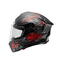 Kask integralny AIROH SPARK 2 CRUZE BLACK GREY MATT czarny szary czerwony
