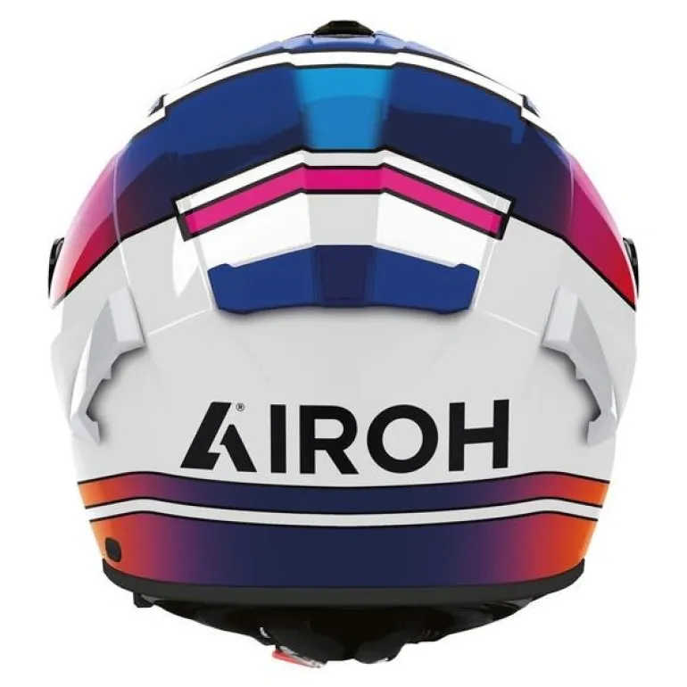 Kask integralny AIROH SPARK 2 LIVELY RAINBOW GLOSS biały niebieski różowy