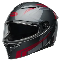 Kask integralny BELL LITHIUM ECE6 JETSTREAM GRAY/CANDY RED szary czerwony