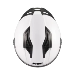 Kask integralny dziecięcy MT STINGER 2 KIDS PURE GLOSS WHITE biały