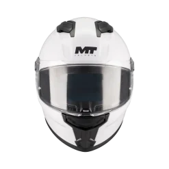 Kask integralny dziecięcy MT STINGER 2 KIDS PURE GLOSS WHITE biały
