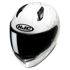 Kask integralny HJC C10 EPIK WHITE biały złoty srebrny