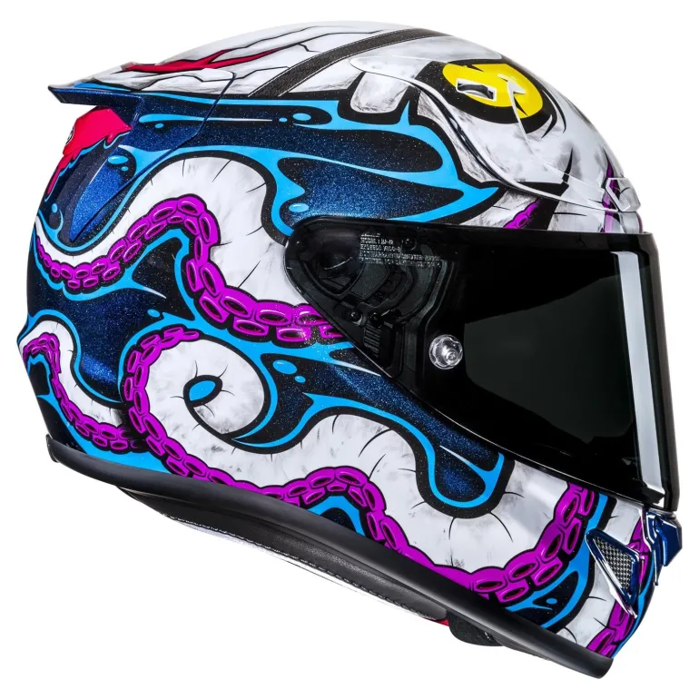 Kask integralny HJC RPHA 12 KRAKEN WHITE/BLUE biały niebieski
